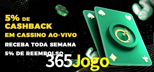Promoções do cassino ao Vivo 365Jogo